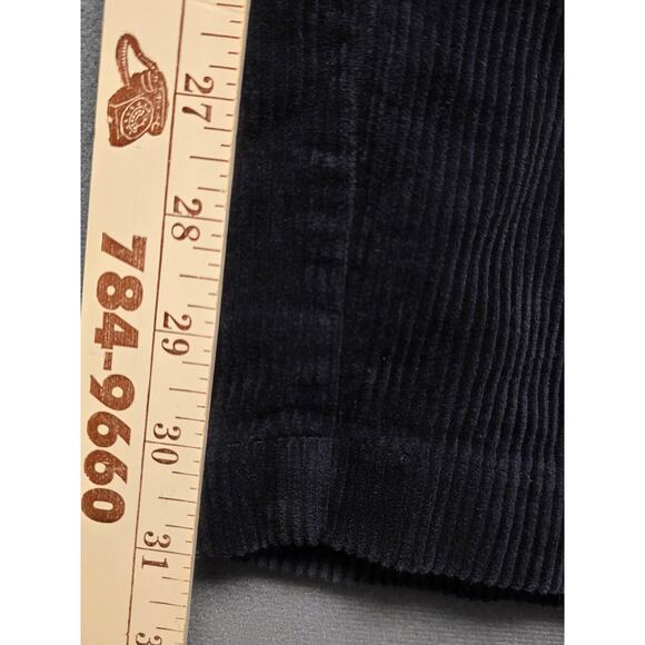 Polo Ralph Lauren Mens 36x31 Dark Navy Blue Corduroy Trouser Pleated Wide Relax - Picture 7 of 8